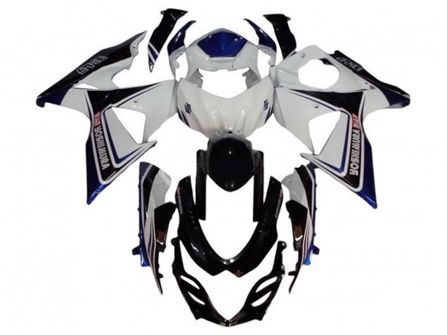 Carenado Moto Suzuki GSXR 1000 2009-2016 - Blanco Azul Negro Yoshimura