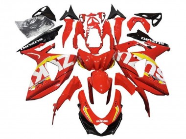 Carenados Moto Suzuki GSXR 1000 2009-2016 - Rojo Amarillo Blanco Negro