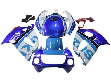 Carenados Moto Suzuki GSXR 600 / GSXR 750 1996-2000 - Blanco Azul Raya