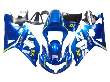 Carenados Moto Suzuki GSXR 600 / GSXR 750 2001-2003 - Azul Amarillo Verde Blanco