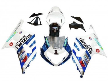 Carenados Moto Suzuki GSXR 600 / GSXR 750 2001-2003 - Blanco Azul Raya Rojo Negro