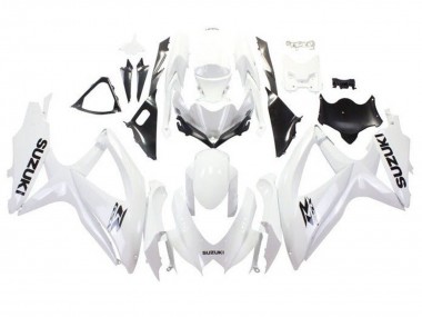 Carenados Moto Suzuki GSXR 600 / GSXR 750 2008-2010 - Blanco Negro