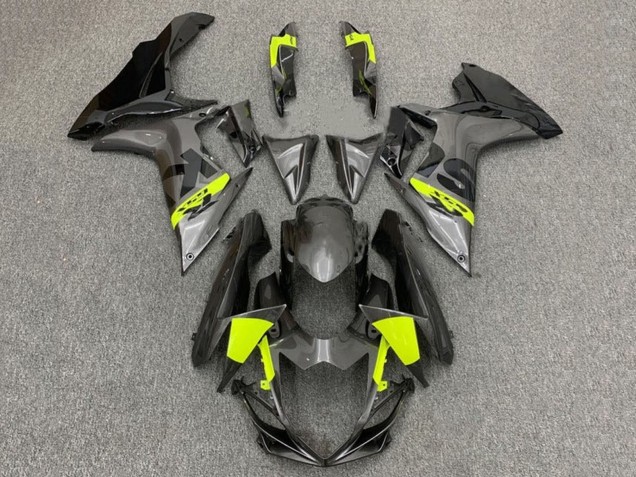 Carenados Moto Suzuki GSXR 600 / GSXR 750 2011-2024 - Gris Negro Neon Amarillo