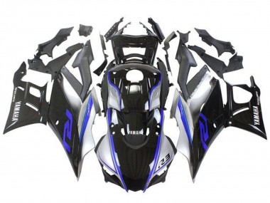 Carenados Moto Yamaha YZF R3/R25 2019-2021 - Plata Azul Negro