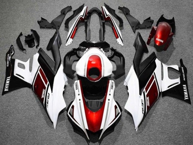 Carenados Moto Yamaha YZF R3/R25 2022-2024 - Blanco Rojo Negro