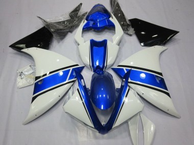 Carenados Moto Yamaha YZF 1000 R1 2009-2011 - Blanco Azul Negro