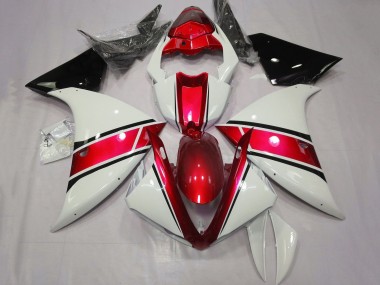Carenado Moto Yamaha YZF 1000 R1 2009-2011 - Blanco Rojo Negro