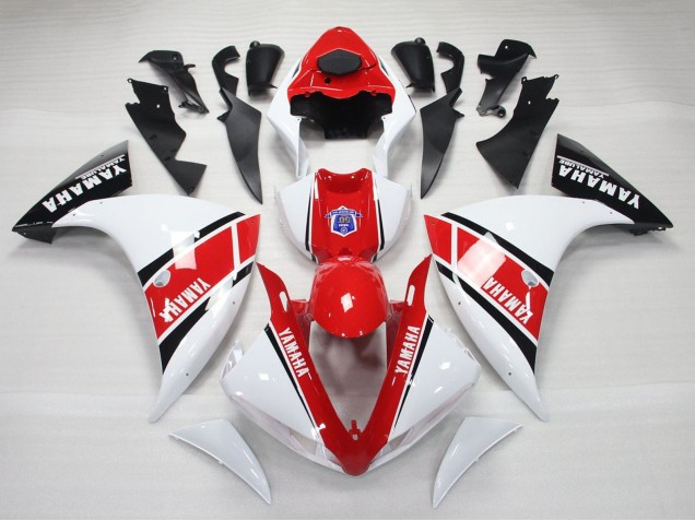 Carenados Moto Yamaha YZF 1000 R1 2009-2011 - Blanco Rojo Negro