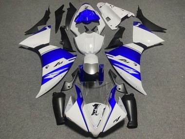Carenados Moto Yamaha YZF 1000 R1 2012-2014 - Blanco Azul Negro Plata Raya