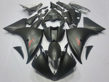 Carenados Moto Yamaha YZF 1000 R1 2012-2014 - Negro Mate Rojo Calcomanía