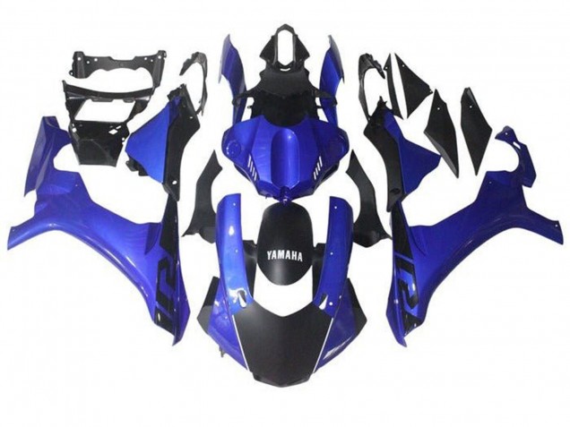Carenado Moto Yamaha YZF 1000 R1 2015-2019 - Azul Negro Mate