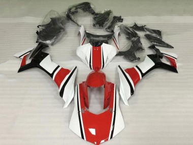 Carenado Moto Yamaha YZF 1000 R1 2015-2019 - Blanco Rojo Negro