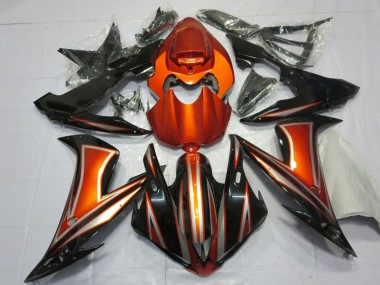 Carenados Moto Yamaha YZF 1000 R1 2004-2006 - Naranja Negro Brillante