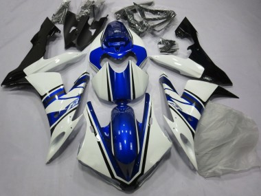 Carenado Moto Yamaha YZF 1000 R1 2004-2006 - Blanco Azul Negro