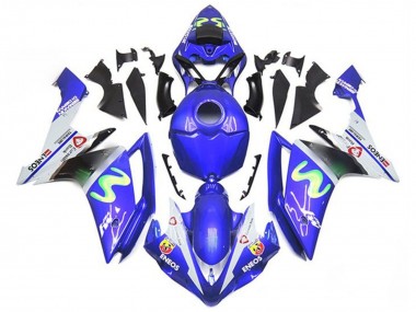 Carenados Moto Yamaha YZF 1000 R1 2007-2008 - Azul Blanco Verde ENEOS
