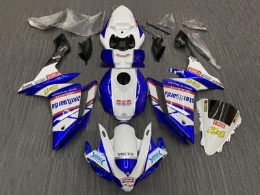 Carenados Moto Yamaha YZF 1000 R1 2007-2008 - Blanco Azul Rojo Volvo Fimer Sterilgarda