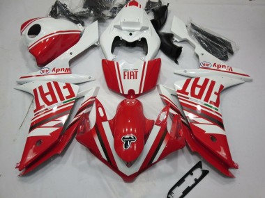 Carenados Moto Yamaha YZF 1000 R1 2007-2008 - Blanco Rojo Fiat