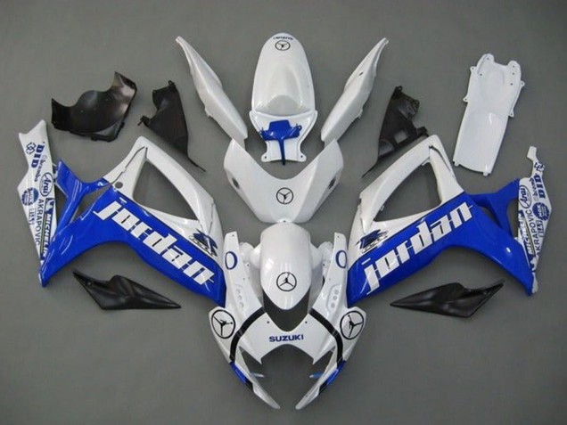 Carenados Moto Suzuki GSXR 600 / GSXR 750 2006-2007 - Blanco Azul Jordan