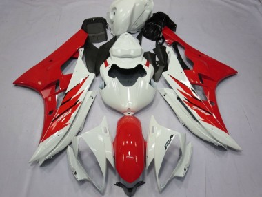 Carenado Moto Yamaha YZF R6 2006-2007 - Blanco Rojo