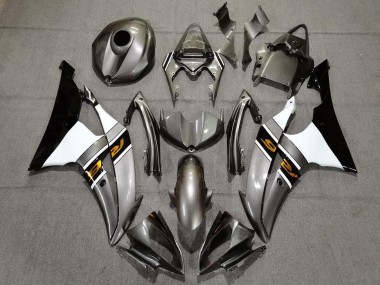 Carenados Moto Yamaha YZF R6 2008-2016 - Plata Blanco Oro Negro