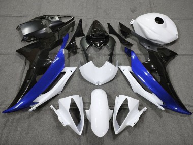 Carenado Moto Yamaha YZF R6 2008-2016 - Blanco Azul Negro Brillante