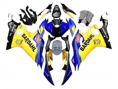 Carenados Moto Yamaha YZF R6 2017-2023 - Amarillo Azul Negro Bardahl