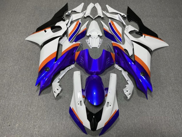 Carenados Moto Yamaha YZF R6 2017-2023 - Blanco Azul Naranja