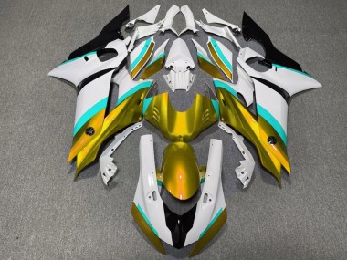 Carenados Moto Yamaha YZF R6 2017-2023 - Blanco Azul Oro Negro