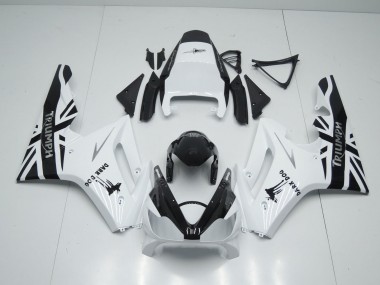 Carenados Moto Triumph Daytona 675 Triple 2006-2008 - Blanco Negro Brillante Dark Dog
