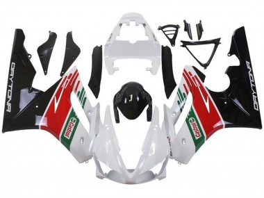 Carenados Moto Triumph Daytona 675 Triple 2009-2012 - Blanco Rojo Verde Negro Brillante Castrol