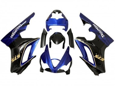 Carenados Moto Triumph Daytona 675 Triple 2009-2012 - Azul Negro Brillante