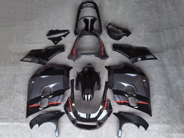 Carenados Moto Honda CBR1000F Hurricane 1987-1988 - Negro Brillante Gris Mate Rojo Línea