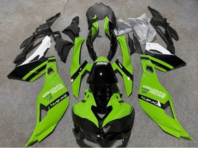 Carenados Moto Kawasaki ZX4R ZX-4RR 2019-2025 - Verde Negro Blanco