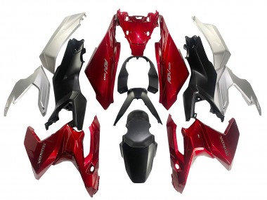 Carenados Moto Honda ADV160 2022-2024 - Plata Rojo Negro Mate