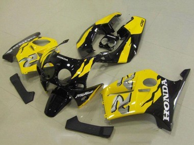 Carenados Moto Honda CBR250RR MC19 1988-1989 - Amarillo Negro Brillante