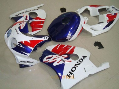 Carenado Moto Honda CBR250RR MC22 1990-1998 - Blanco Rojo Azul