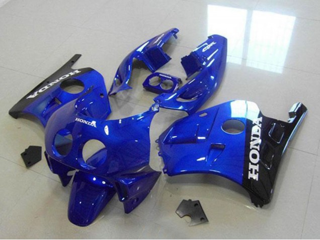 Carenados Moto Honda CBR250RR MC22 1990-1998 - Azul Negro Brillante Blanco Calcomanías