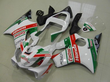 Carenados Moto Honda CBR600 F4i 2001-2003 - Blanco Rojo Verde Castrol