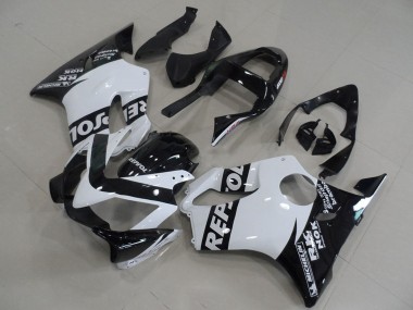 Carenados Moto Honda CBR600 F4i 2001-2003 - Blanco Negro Brillante Repsol