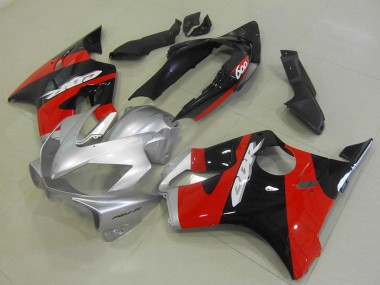 Carenados Moto Honda CBR600 F4i 2004-2007 - Plata Rojo Negro Brillante
