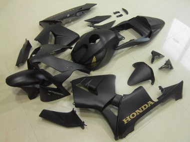 Carenados Moto Honda CBR600RR 2003-2004 - Negro Mate Oro Calcomanía