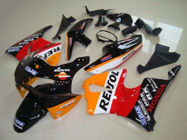 Carenados Moto Honda CBR900RR 919 1998-1999 - Naranja Blanco Rojo Negro Brillante Repsol
