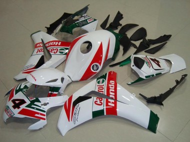 Carenados Moto Honda CBR1000RR 2008-2011 - Blanco Rojo Verde Oscuro Castrol