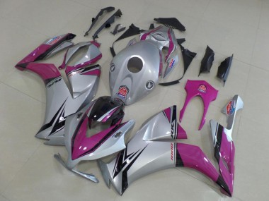 Carenados Moto Honda CBR1000RR 2012-2016 - Plata Rosa Negro Brillante