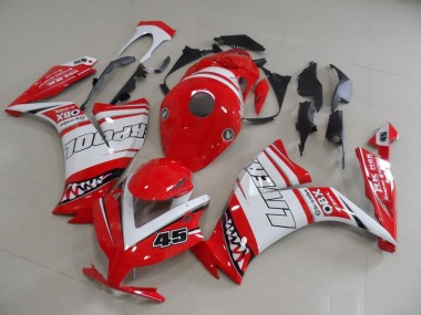 Carenados Moto Honda CBR1000RR 2012-2016 - Blanco Rojo Liverpool 45