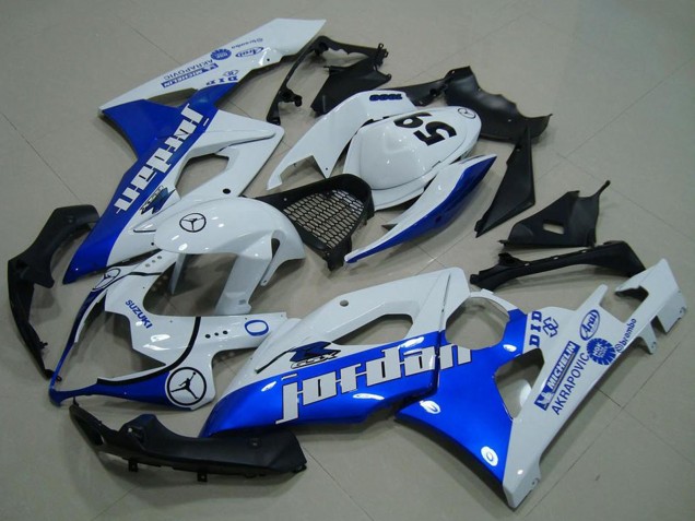Carenados Moto Suzuki GSXR 1000 2005-2006 - Blanco Azul Jordan 59