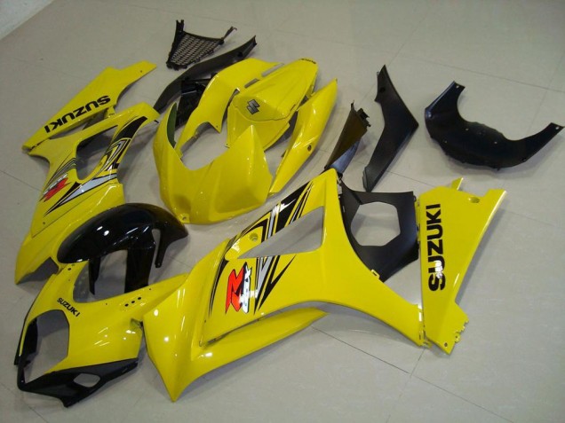 Carenado Moto Suzuki GSXR 1000 2007-2008 - Amarillo Negro Brillante