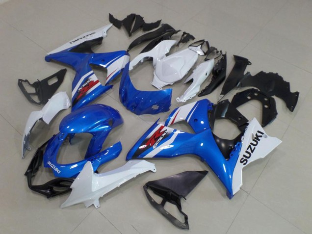 Kits Carenado ABS Suzuki GSXR 1000 2009-2016 - Blanco Azul Negro