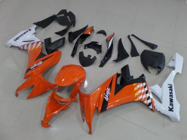 Carenados Moto Kawasaki ZX10R 2008-2010 - Blanco Naranja Negro