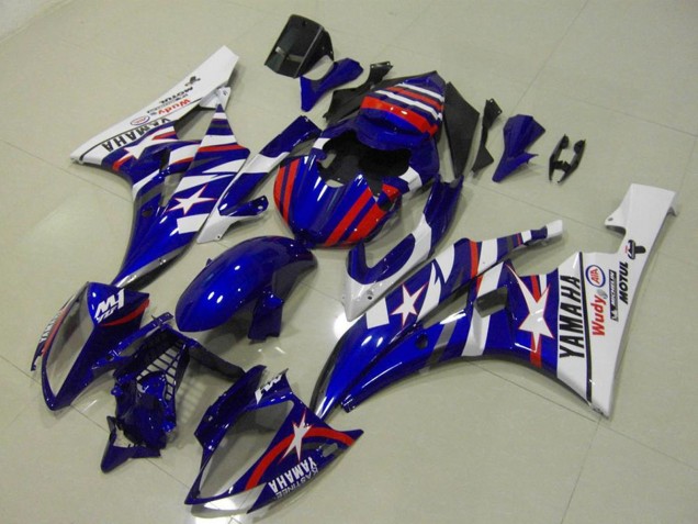 Carenados Moto Yamaha YZF R6 2006-2007 - Blanco Azul Rojo Motul Michelin